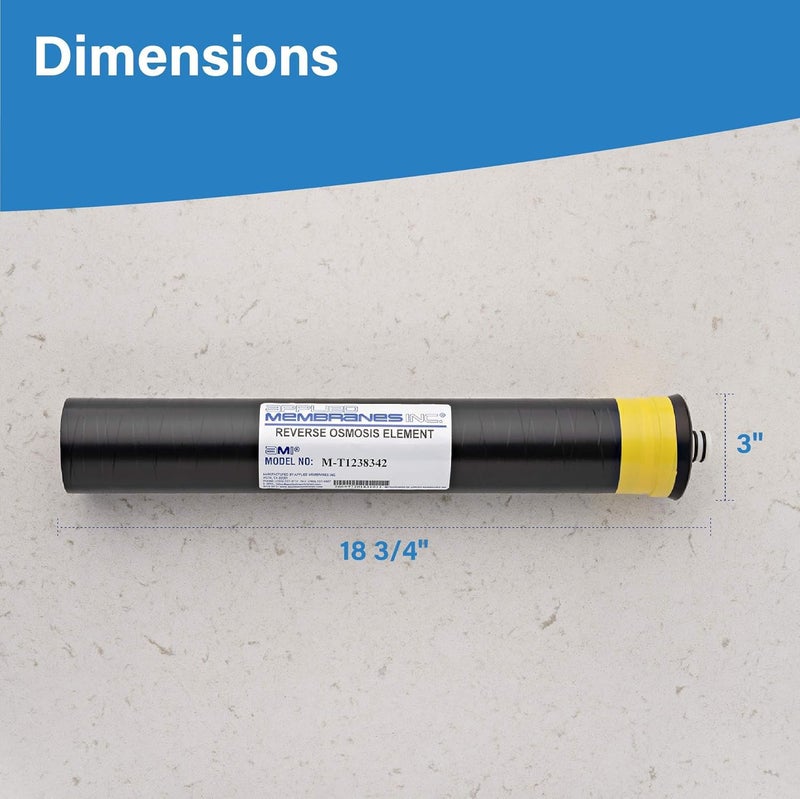 APPLIED MEMBRANES INC. Applied Membranes Replacement Membrane for Merlin RO 1238342 TLC-350, Compatible with Merlin Reverse Osmosis System, Water Filter Membrane Replacement, (1 Pack) - Image 1